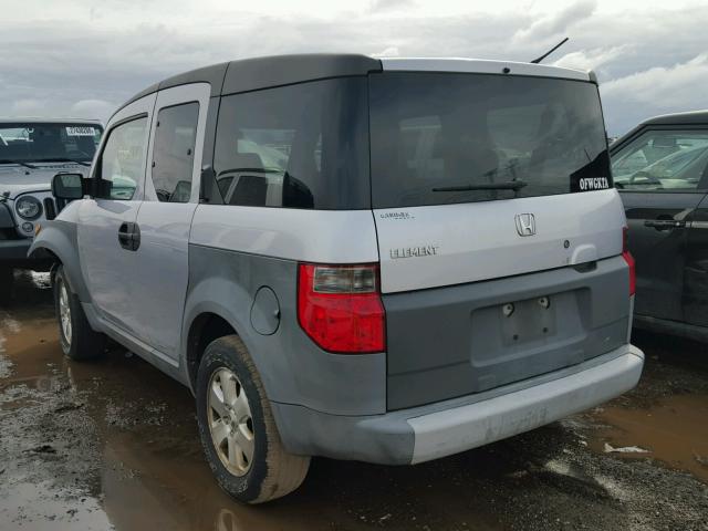 5J6YH18243L015413 - 2003 HONDA ELEMENT DX SILVER photo 3