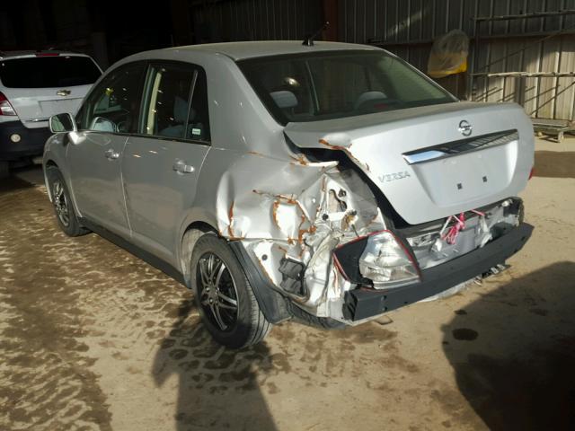 3N1BC11E29L378694 - 2009 NISSAN VERSA S SILVER photo 3