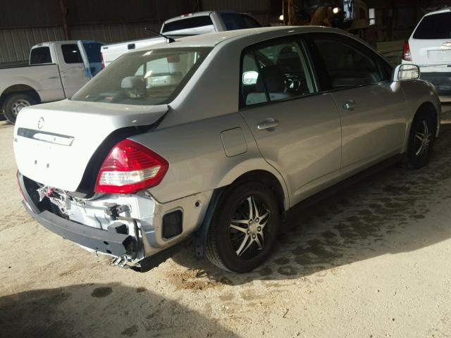 3N1BC11E29L378694 - 2009 NISSAN VERSA S SILVER photo 4