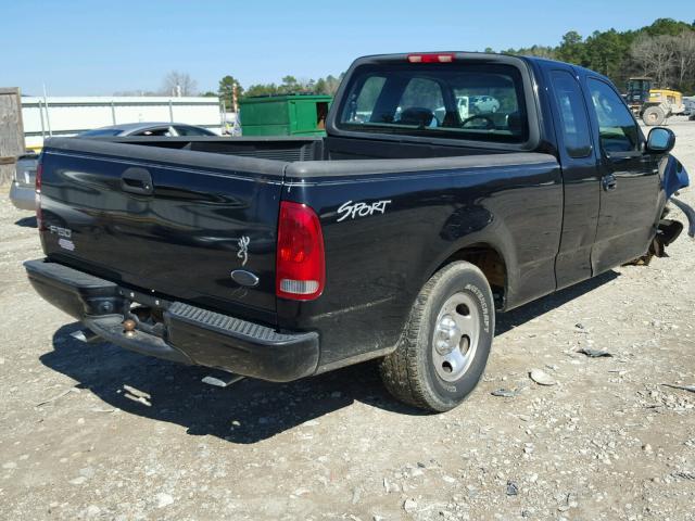 1FTRX17243NA84458 - 2003 FORD F150 BLACK photo 4