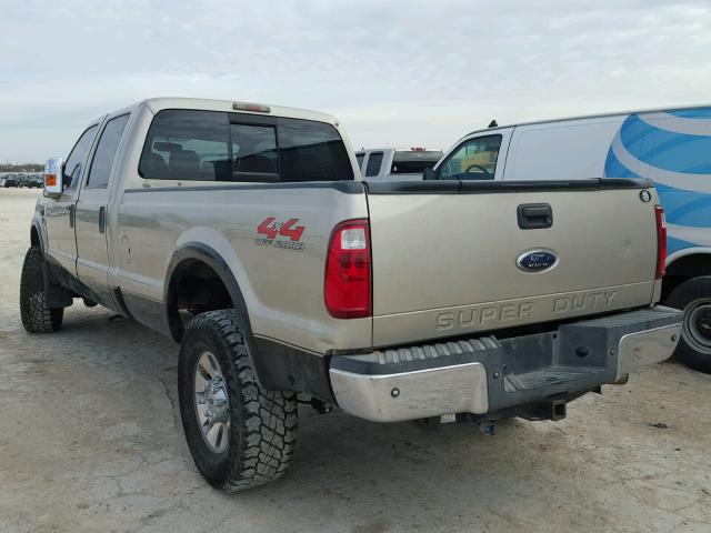 1FTSW21R68EA10840 - 2008 FORD F250 SUPER GOLD photo 3