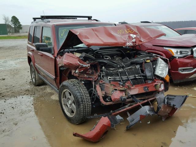 1J8HH48K58C240043 - 2008 JEEP COMMANDER MAROON photo 1