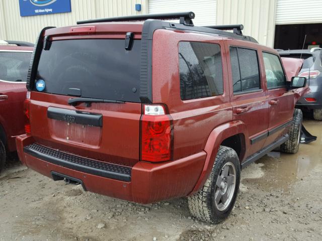 1J8HH48K58C240043 - 2008 JEEP COMMANDER MAROON photo 4