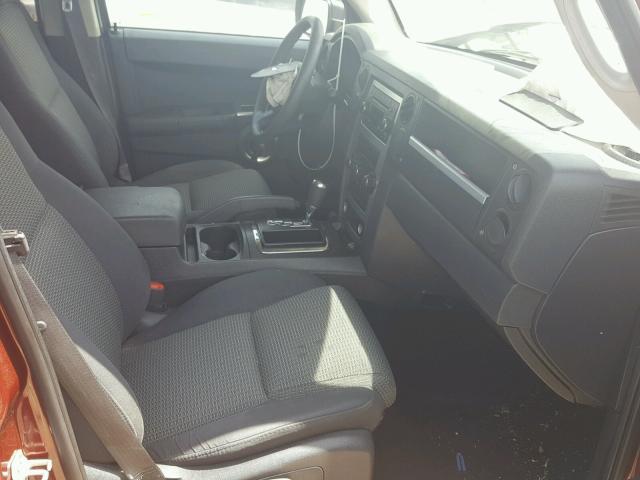 1J8HH48K58C240043 - 2008 JEEP COMMANDER MAROON photo 5