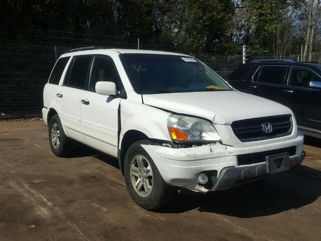 2HKYF18524H509099 - 2004 HONDA PILOT EXL WHITE photo 1