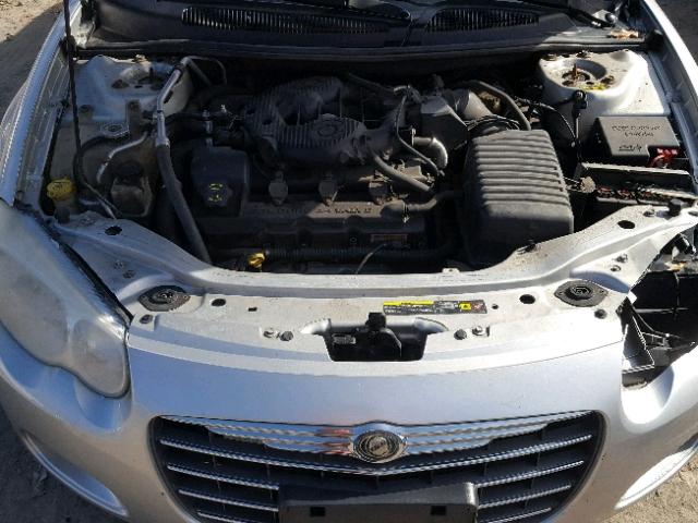 1C3EL66R76N147308 - 2006 CHRYSLER SEBRING LI SILVER photo 7