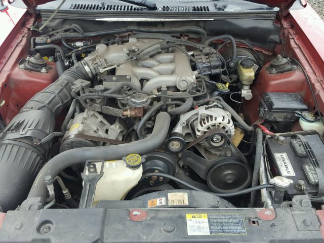 1FAFP40432F230203 - 2002 FORD MUSTANG RED photo 7