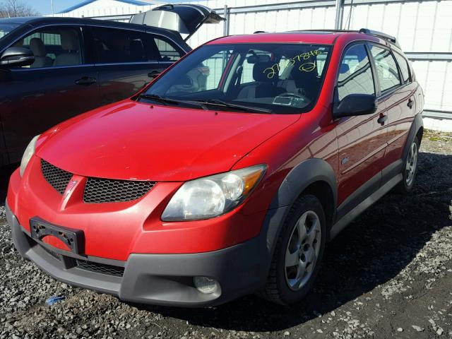 5Y2SL628X4Z461004 - 2004 PONTIAC VIBE RED photo 2