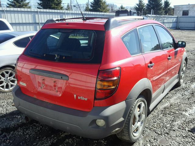 5Y2SL628X4Z461004 - 2004 PONTIAC VIBE RED photo 4