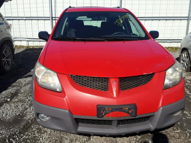 5Y2SL628X4Z461004 - 2004 PONTIAC VIBE RED photo 9