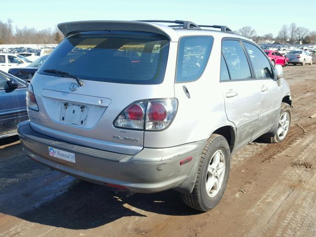 JTJHF10U720279554 - 2002 LEXUS RX 300 SILVER photo 4