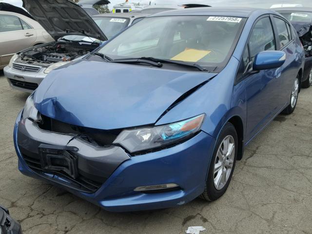 JHMZE2H78AS003559 - 2010 HONDA INSIGHT EX BLUE photo 2