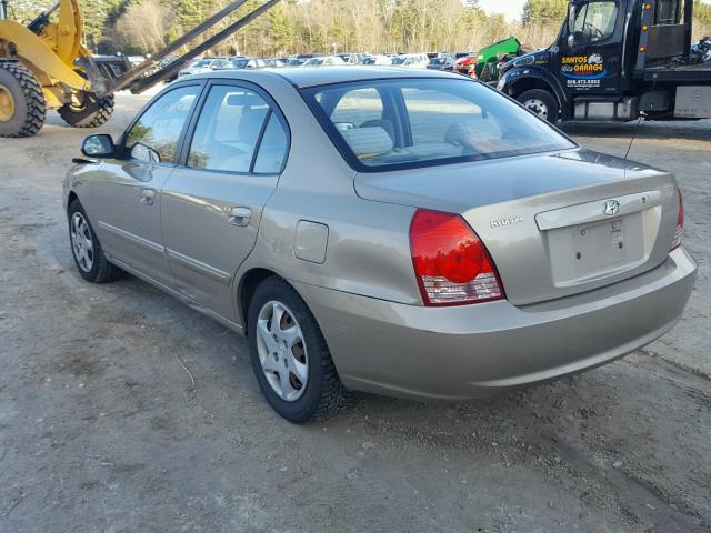 KMHDN46D76U362344 - 2006 HYUNDAI ELANTRA GL GOLD photo 3