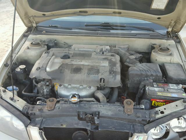 KMHDN46D76U362344 - 2006 HYUNDAI ELANTRA GL GOLD photo 7