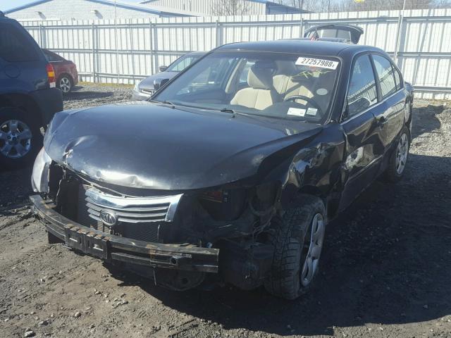 KNAGE228395306413 - 2009 KIA OPTIMA LX BLACK photo 2