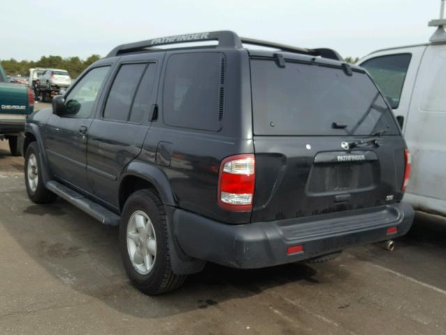 JN8DR09Y32W728660 - 2002 NISSAN PATHFINDER BLACK photo 3