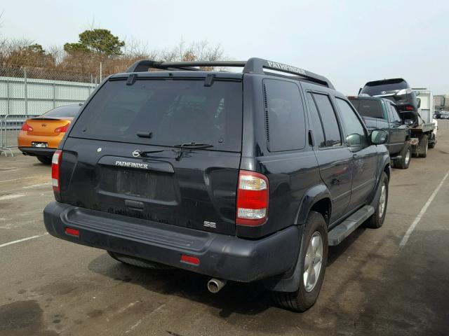 JN8DR09Y32W728660 - 2002 NISSAN PATHFINDER BLACK photo 4