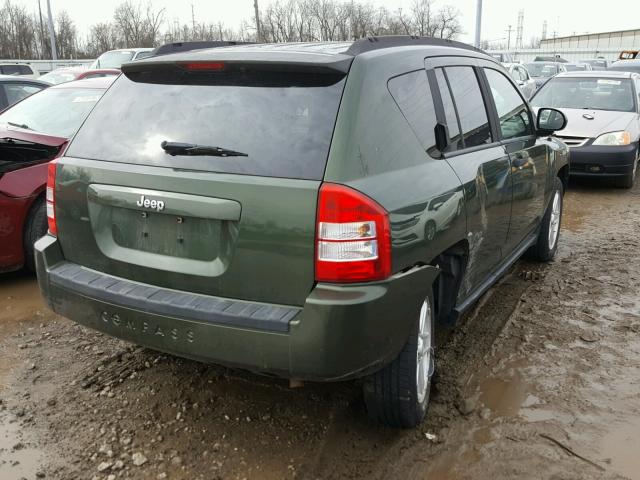 1J8FT47WX7D190243 - 2007 JEEP COMPASS GREEN photo 4