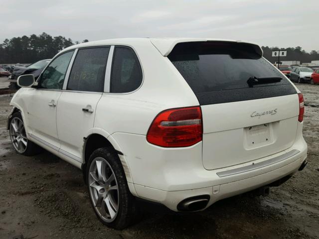 WP1AB29P38LA50331 - 2008 PORSCHE CAYENNE S WHITE photo 3