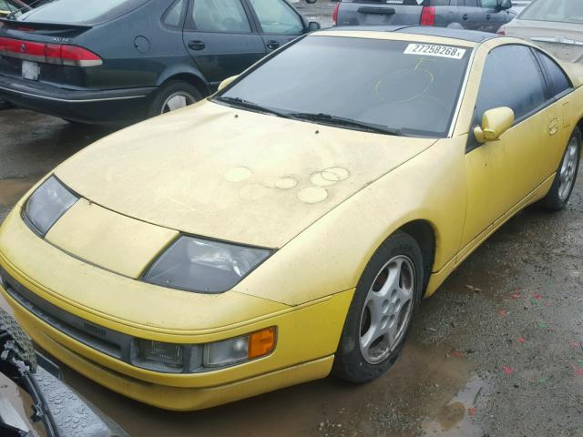 JN1RZ24A2LX016162 - 1990 NISSAN 300ZX YELLOW photo 2