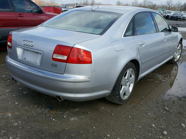 WAUML44EX4N000552 - 2004 AUDI A8 L QUATT SILVER photo 4