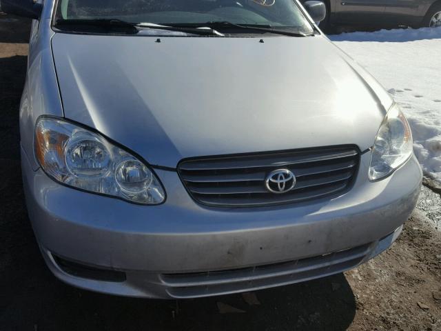 JTDBR32E152051835 - 2005 TOYOTA COROLLA CE SILVER photo 9