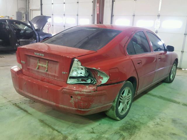 YV1RS592472613105 - 2007 VOLVO S60 2.5T RED photo 4