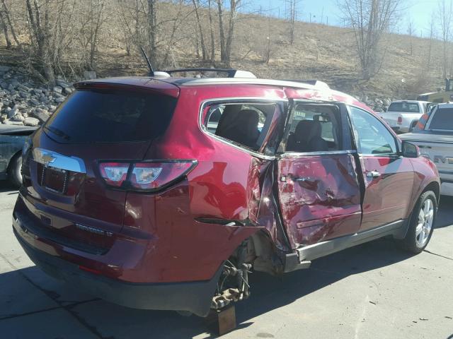 1GNKVGKD5GJ290797 - 2016 CHEVROLET TRAVERSE L RED photo 4