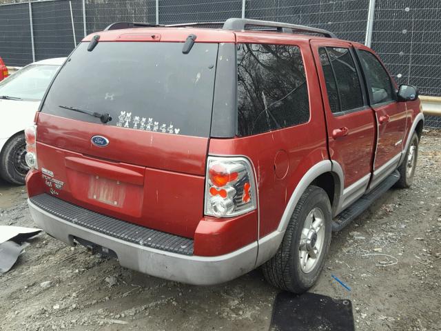 1FMDU73E02UA69865 - 2002 FORD EXPLORER X RED photo 4