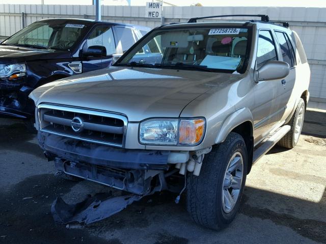 JN8DR09Y52W726053 - 2002 NISSAN PATHFINDER BEIGE photo 2