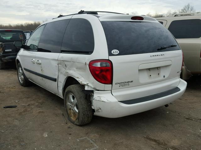 1D4GP45R85B407328 - 2005 DODGE CARAVAN SX WHITE photo 3