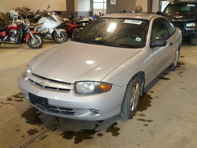 1G1JF12F537348293 - 2003 CHEVROLET CAVALIER L SILVER photo 2