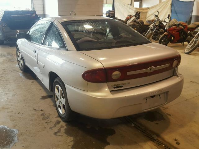 1G1JF12F537348293 - 2003 CHEVROLET CAVALIER L SILVER photo 3