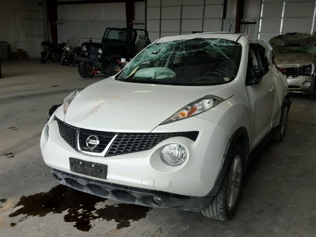 JN8AF5MV5ET481489 - 2014 NISSAN JUKE WHITE photo 2