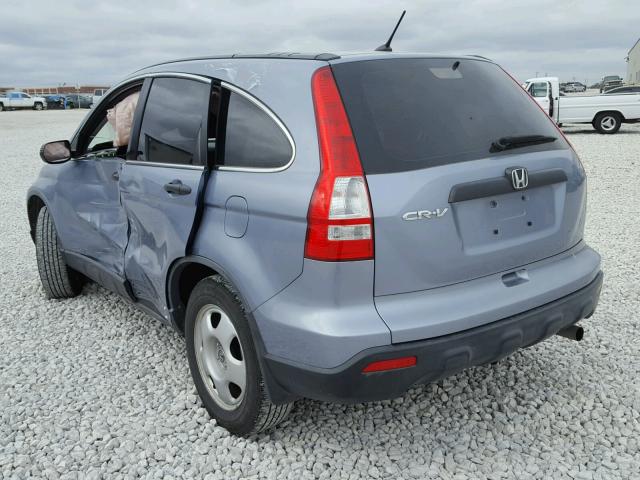 JHLRE38337C079541 - 2007 HONDA CR-V LX BLUE photo 3