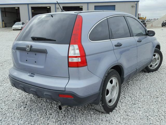 JHLRE38337C079541 - 2007 HONDA CR-V LX BLUE photo 4