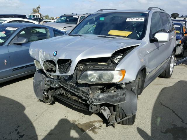 WBAFB33561LH23543 - 2001 BMW X5 4.4I SILVER photo 2