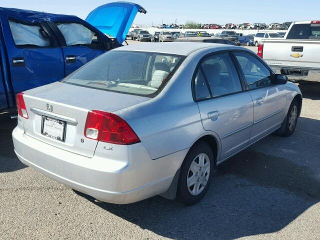 2HGES16553H618134 - 2003 HONDA CIVIC LX SILVER photo 4