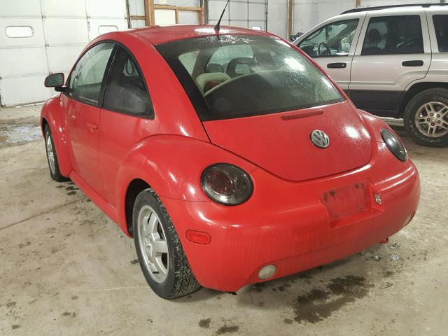 3VWCA21C2XM447139 - 1999 VOLKSWAGEN NEW BEETLE Qırmızı foto 3