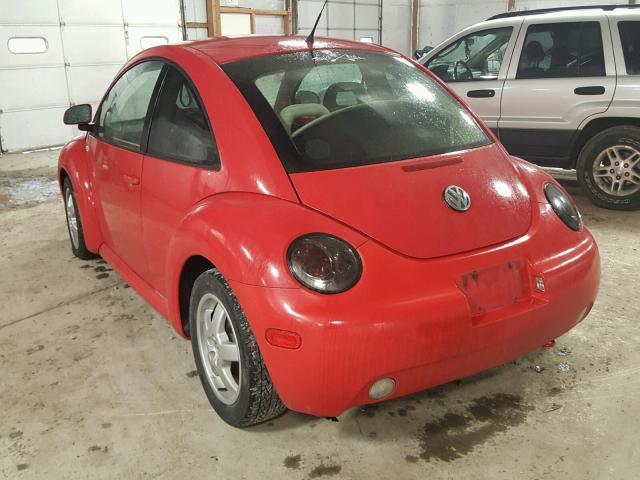 3VWCA21C2XM447139 - 1999 VOLKSWAGEN NEW BEETLE RED photo 3