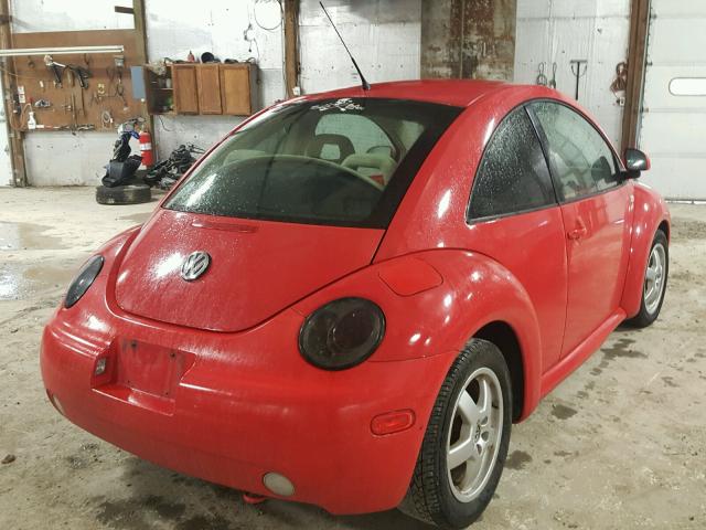3VWCA21C2XM447139 - 1999 VOLKSWAGEN NEW BEETLE Qırmızı foto 4