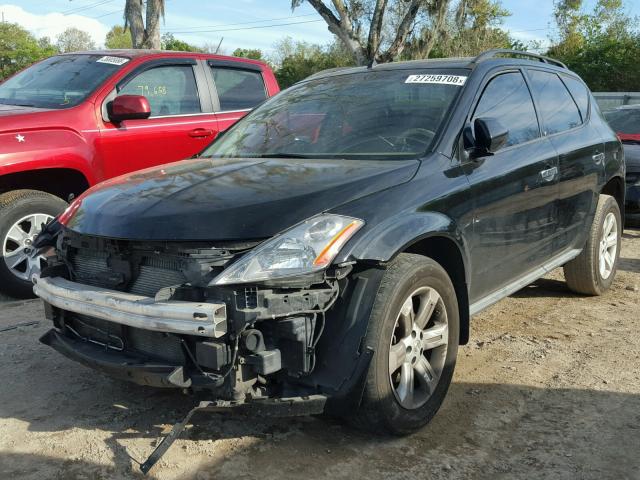 JN8AZ08W17W607099 - 2007 NISSAN MURANO SL BLACK photo 2