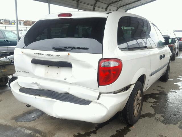 1D4GP24R76B613599 - 2006 DODGE GRAND CARA WHITE photo 4