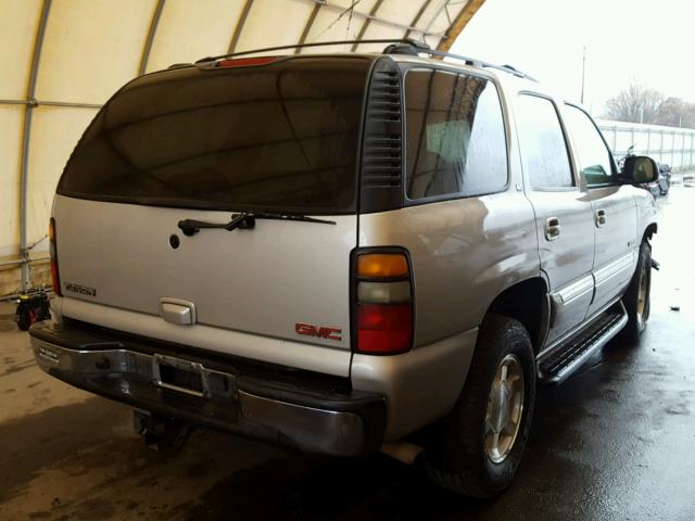 1GKEK13Z64R261719 - 2004 GMC YUKON GRAY photo 4