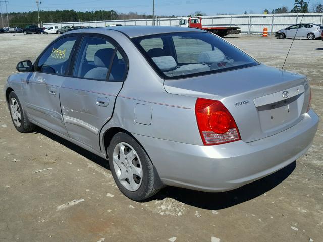 KMHDN46D44U789297 - 2004 HYUNDAI ELANTRA GL SILVER photo 3