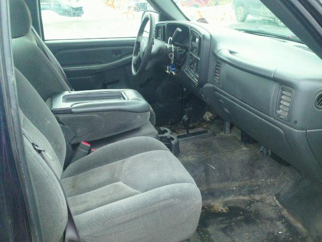 1GCEK14T24E312243 - 2004 CHEVROLET SILVERADO BLUE photo 5