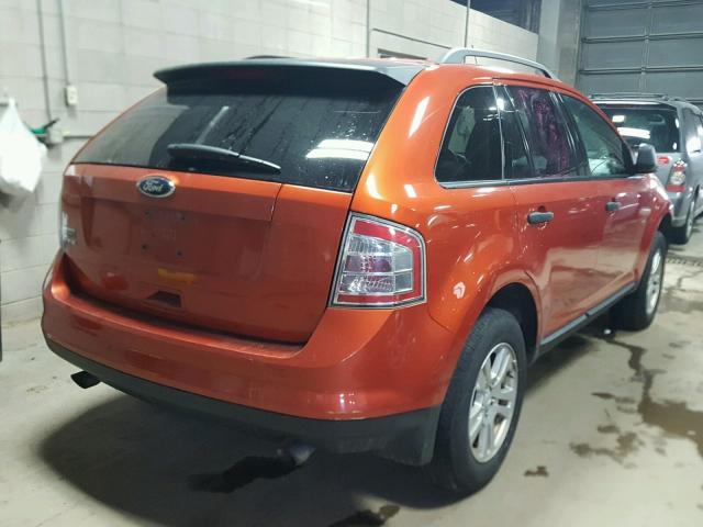 2FMDK36CX8BA07400 - 2008 FORD EDGE SE ORANGE photo 4