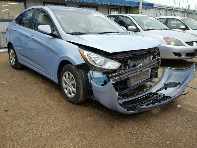 KMHCT4AE5DU301315 - 2013 HYUNDAI ACCENT GLS BLUE photo 1