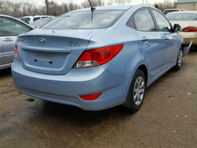 KMHCT4AE5DU301315 - 2013 HYUNDAI ACCENT GLS BLUE photo 4