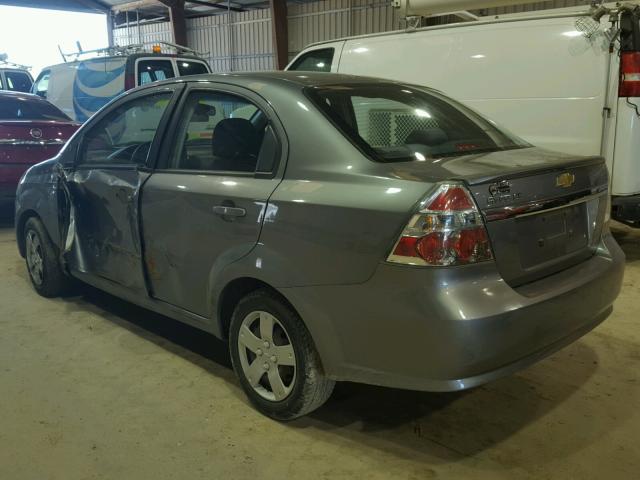 KL1TD5DE6AB064870 - 2010 CHEVROLET AVEO LS GRAY photo 3